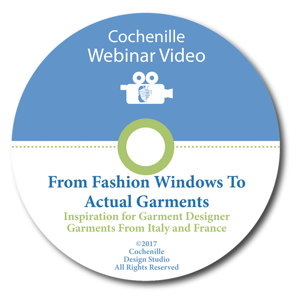 Webinar Video- From Fashion Windows to Actual Garments DVD
