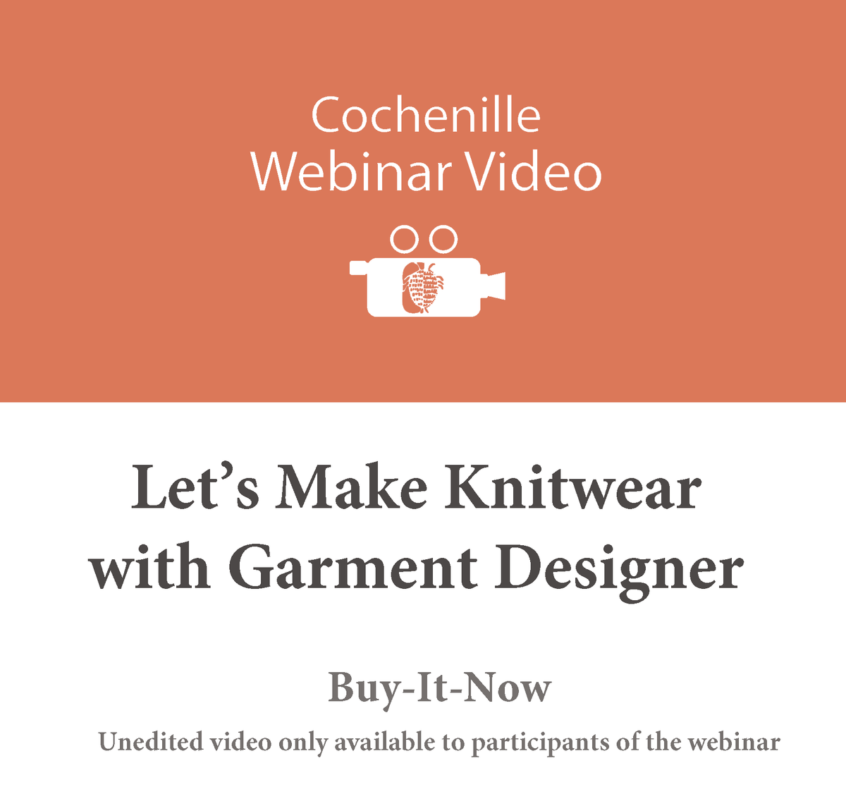 Webinar Video of Let's Make Knitwear - Unedited – Cochenille Design Studio