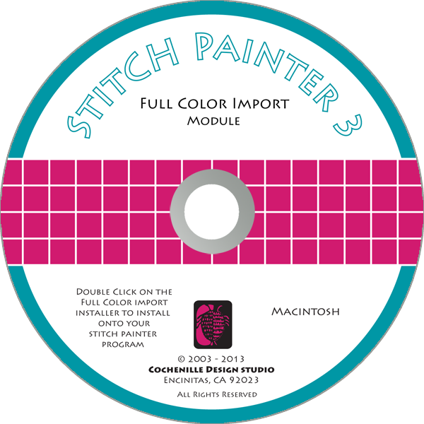 Stitch Painter Full Color Import Plug-In, Mac