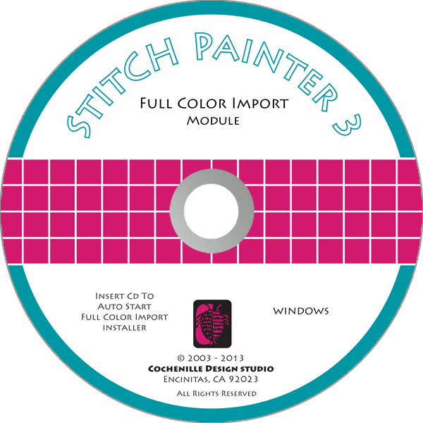 Stitch Painter Full Color Import Plug-In, Win
