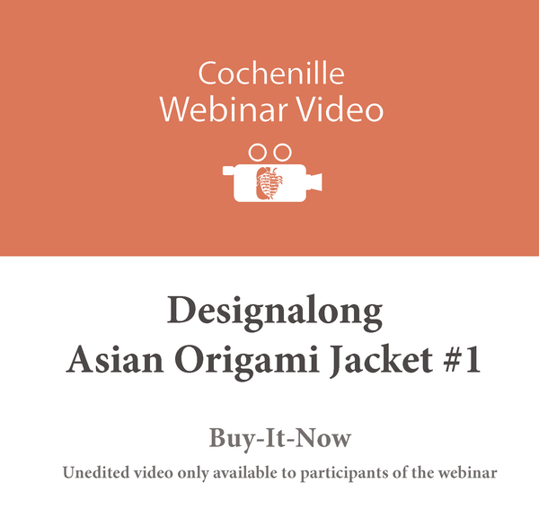 Designalong Buy It Now Video: Asian Origami Jacket #1