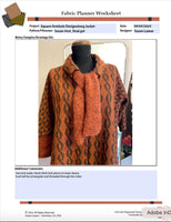 Editable PDF Project Planning Worksheets for Fabrics and Sewn Projects.  (Digital Download)