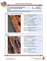 Editable PDF Project Planning Worksheets for Fabrics and Sewn Projects.  (Digital Download)