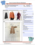 Editable PDF Project Planning Worksheets for Fabrics and Sewn Projects.  (Digital Download)