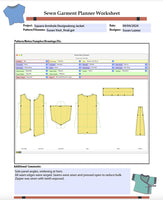 Editable PDF Project Planning Worksheets for Fabrics and Sewn Projects.  (Digital Download)
