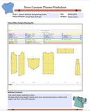 Editable PDF Project Planning Worksheets for Fabrics and Sewn Projects.  (Digital Download)