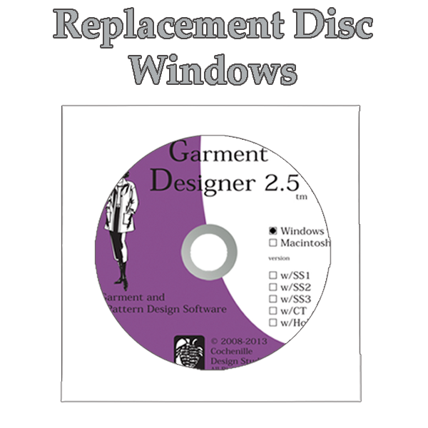 Garment Designer Replacement Disc for Windows