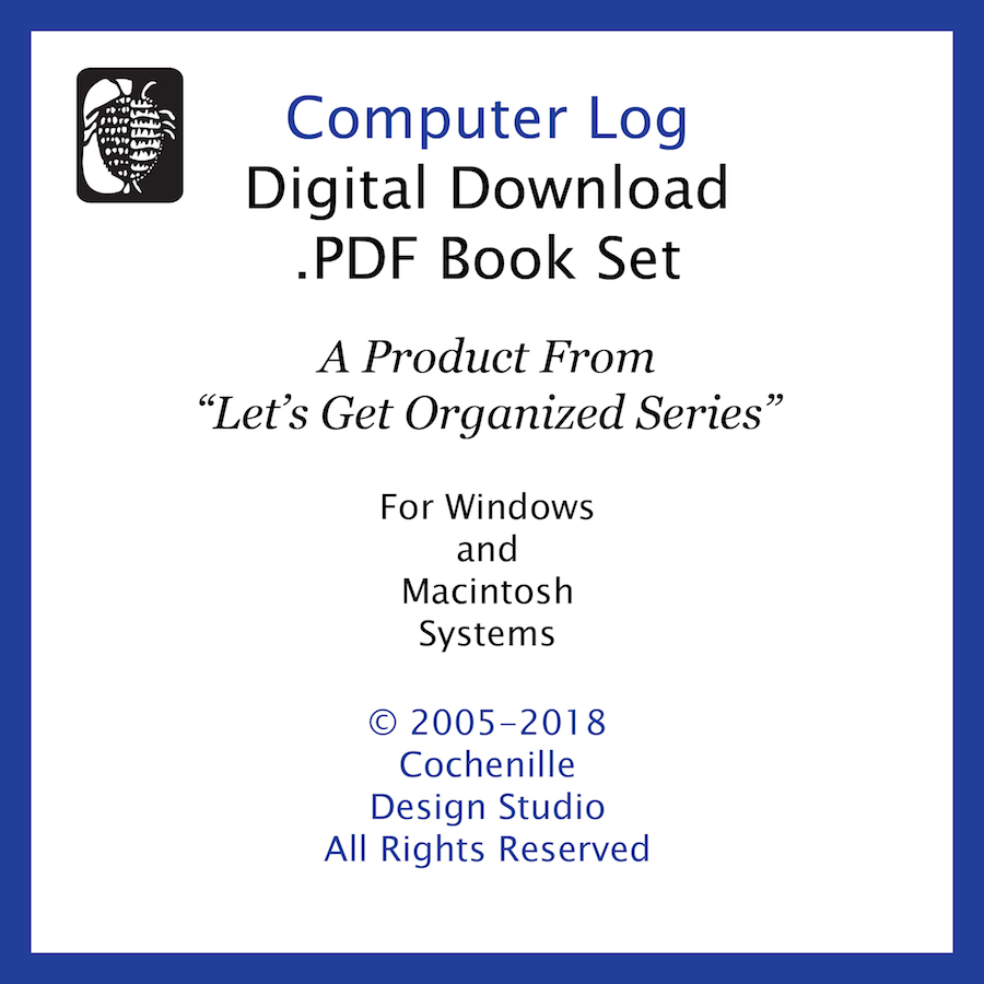 Computer Log (Digital Download) – Cochenille Design Studio