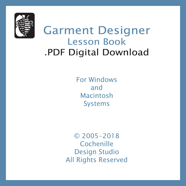 Garment Designer Lesson Book (Digital Download)