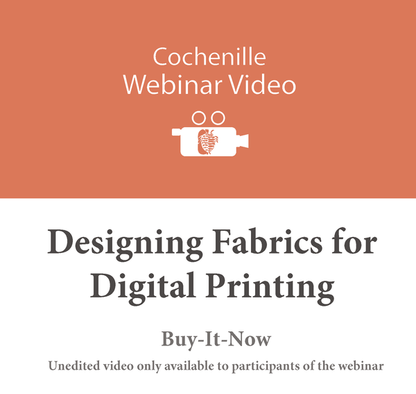 Webinar Video of Designing Fabrics - Unedited