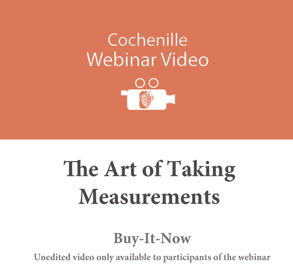 Webinar Video: The Art of Taking Measurements- unedited