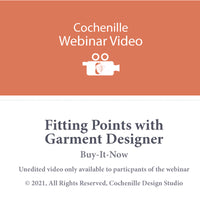 Webinar Video of Fitting Points in Garment Designer -Unedited