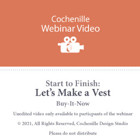 Webinar Video of Let's Make a Vest - Unedited
