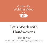 Webinar Video - Let's Work with Handwoven Fabric