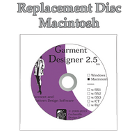 Garment Designer 2.5 Replacement Disc for Macintosh