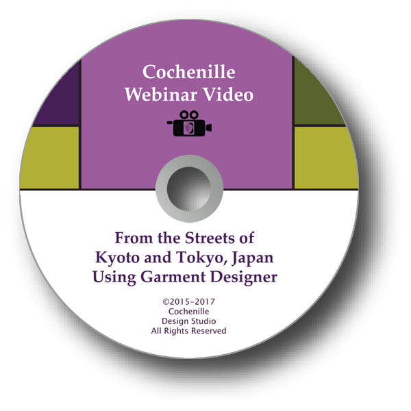 Webinar Video-From Kyoto to Tokyo Japan using Garment Designer DVD