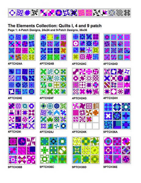 Quilt Blocks, SP Elements (Digital Download)