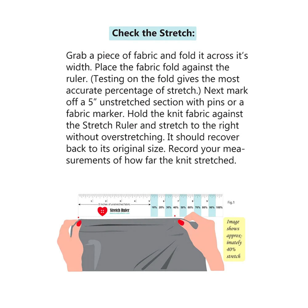 Stretch Ruler (for Knits) – Cochenille Design Studio
